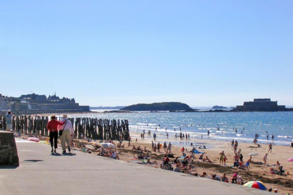 St Malo Maison Avec Jardin Proche Gare Plage Intramuros Chien Admis Parking Gratuit Saint-Malo Luaran gambar